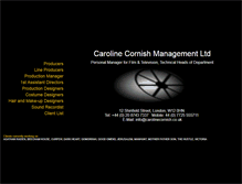 Tablet Screenshot of carolinecornish.co.uk